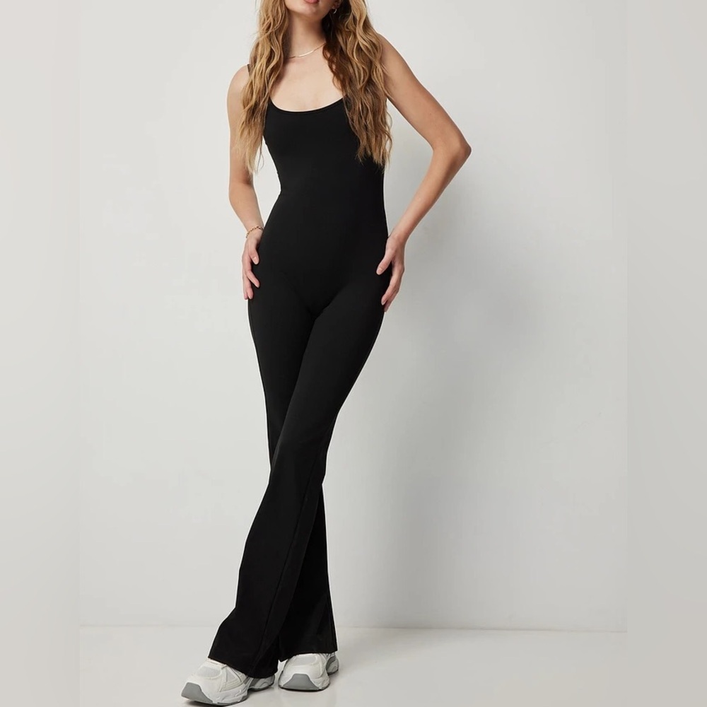 Black Women’s Scoop Neck Jumpsuit